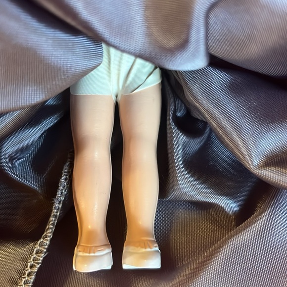 Vintage Red cross nurse doll with sleepy eyes fibre-craft materials stand 7" - Picture 5 of 14